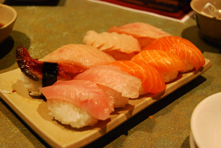 Raw fish. It's delish.