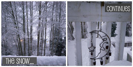 And snowing and snowing and snowing...