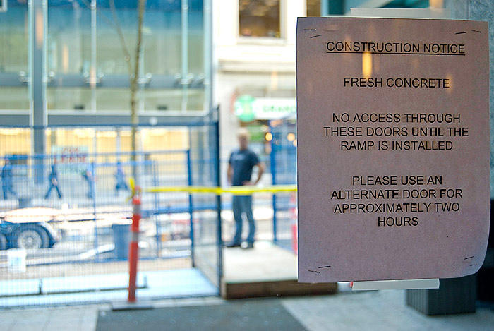 Oh man. When is this construction going to end? ARGH!