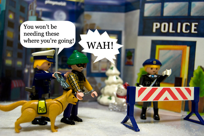 Busted.