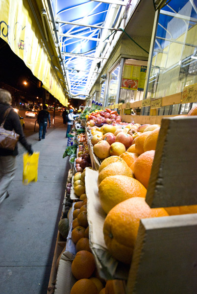 Fruit stand on the drive