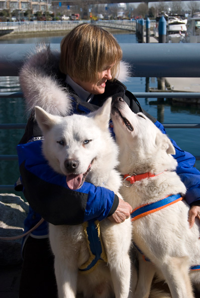 Judi and her dogs