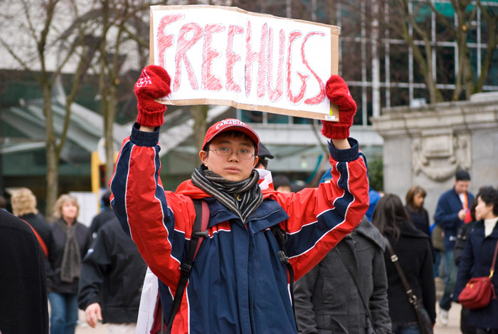Free hugs!