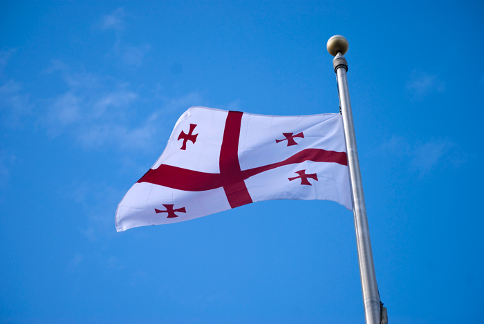 The flag of Georgia
