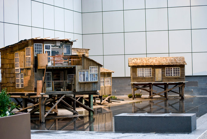 A shanty town