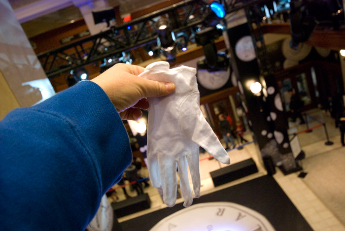 The token white glove