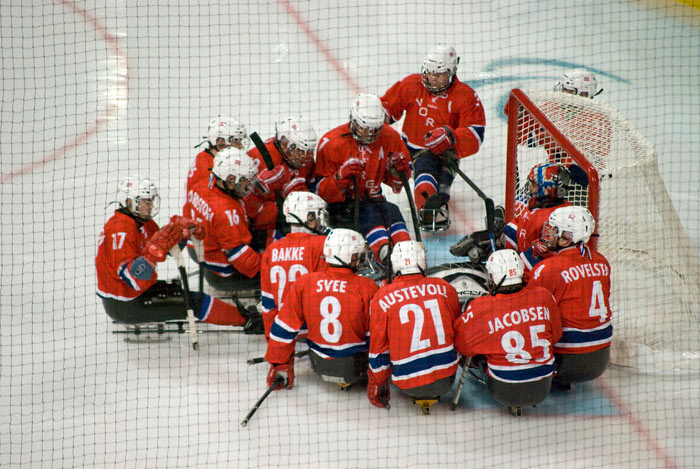 Norway's huddle