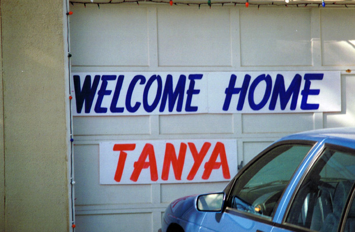 Welcome home Tanya!