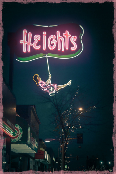 The Heights sign in Burnaby