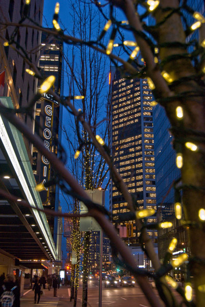 Vancouver at night.