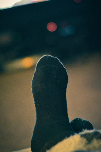 Feet are up!