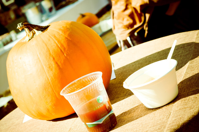 I didn't eat the pumpkin for lunch