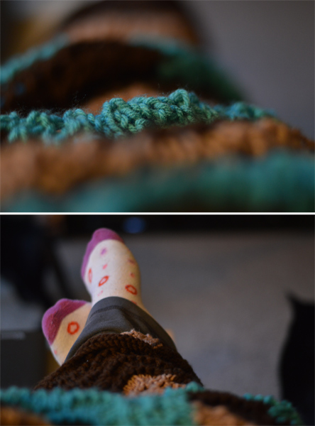 Brown & turquoise